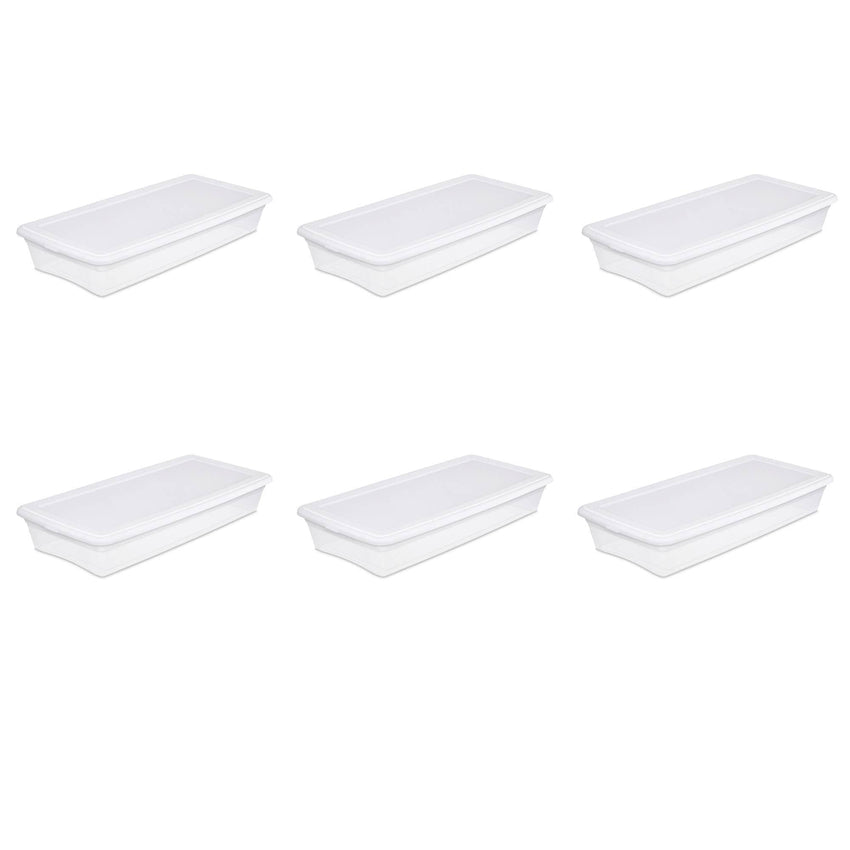 41 Quart Storage Box- White Case of 6