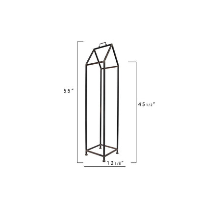 3R Studios House Shaped Metal Log Holder