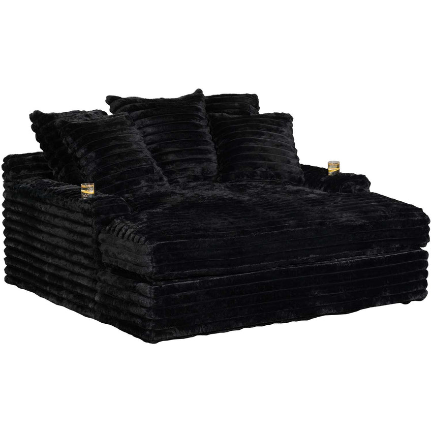 Nestle Chaise Lounge With Dual Cupholders And Charging Ports