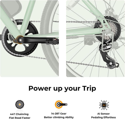 Eb5 Electric Bike 500W Motor 40Miles 20Mph