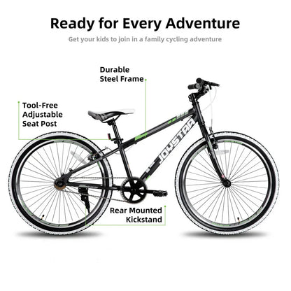 JOYSTAR Lubbock 20" 24" Kids Mountain Bike Single Speed Bicycle