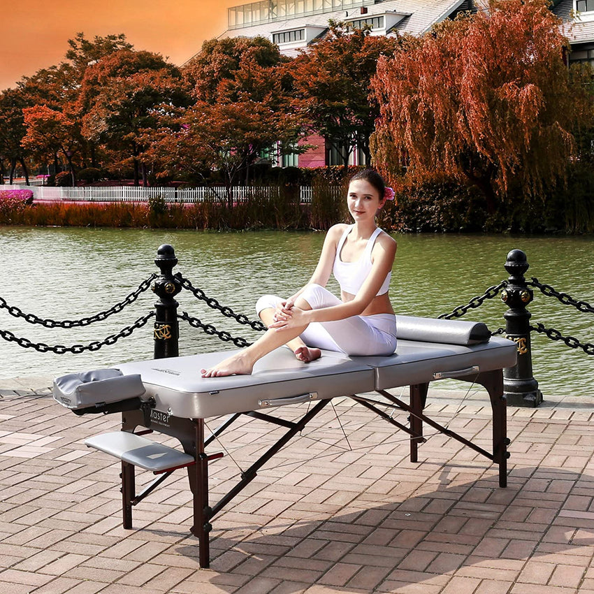 30′′ Montour Lx Massage Table Package with 3′′ Memory Foam,Dove Grey