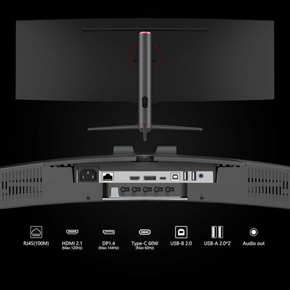 INNOCN 49" Curved Gaming Monitor, 144Hz, HDR400, USB-C, 49C1G