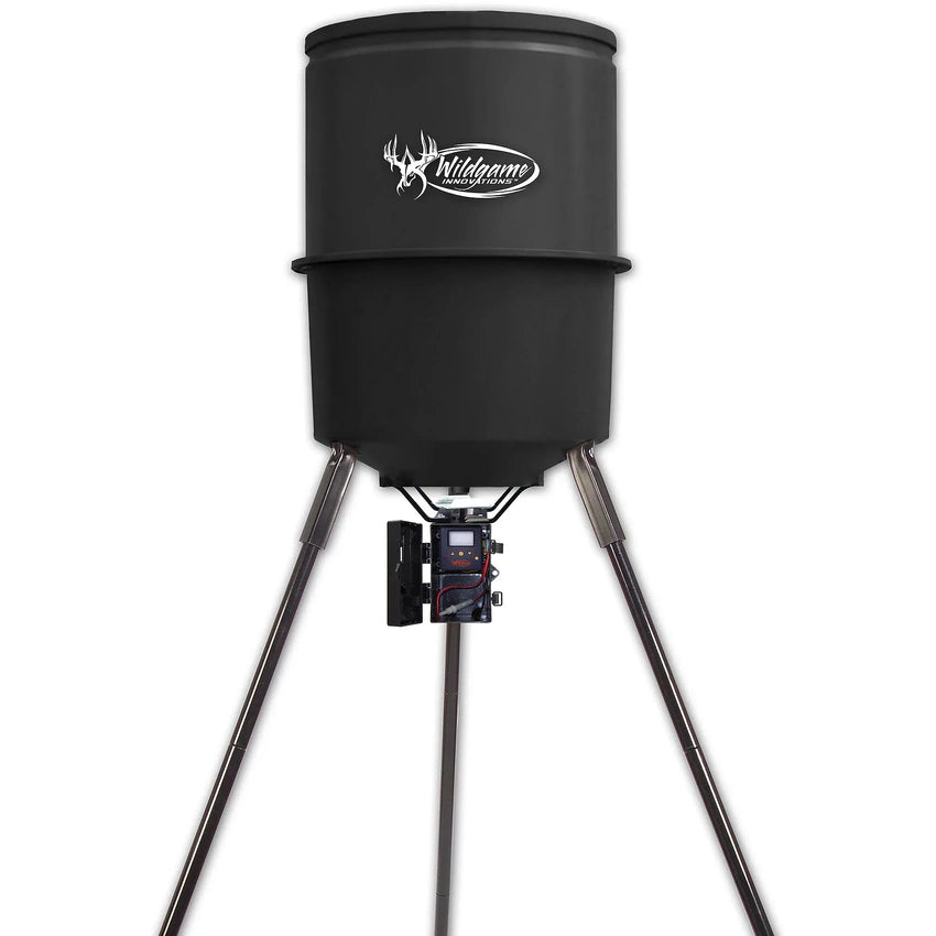 Wildgame Innovations Sports and Outdoors Quick Set Game Feeder, 30-Gal