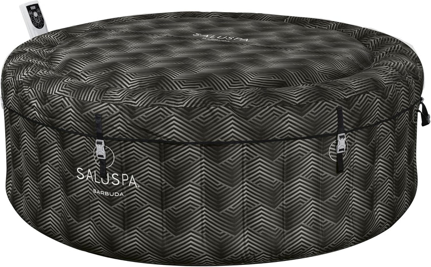 Inflatable Hot Tub Spa (71" x 26") | Portable Hot Tub with 2 Covers (1 Energy-Efficient Thermal Cover and 1 Standard Cover) | Fits Up to 2-4 Persons | Black