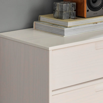 6-Drawer Caramel Mid Century Modern Wood Dresser