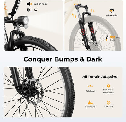 Eb5 Electric Bike 500W Motor 40Miles 20Mph