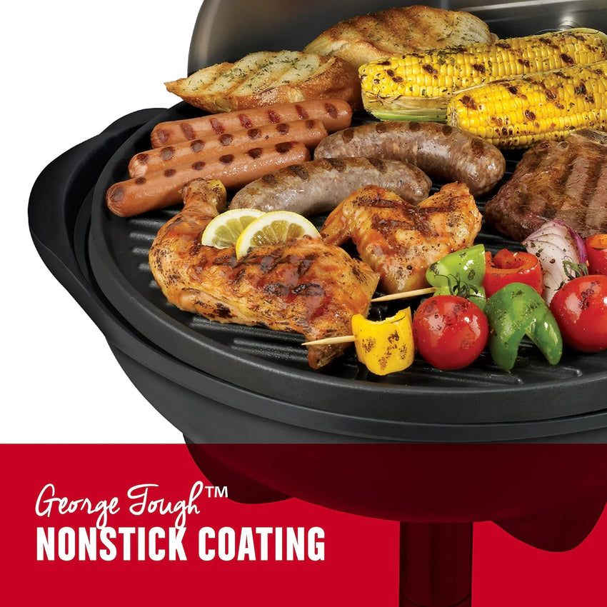 George Foreman Silver 12+ Servings Upto 15 Electric Grill