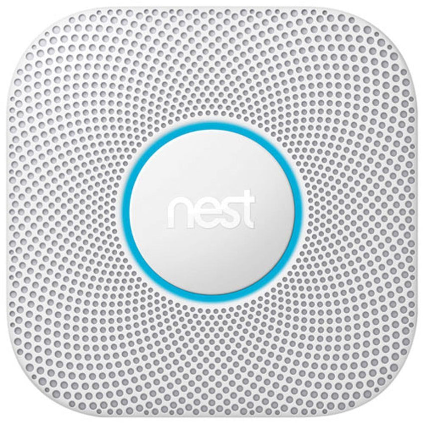 Google Nest Protect 2nd Gen Wired Smoke & CO Alarm with Voice Alerts and Phone Notifications